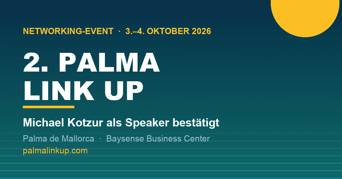 Michael Kotzur als Speaker der 2. PALMA LINK UP bestätigt: Wen B2B und E-Commerce treffen